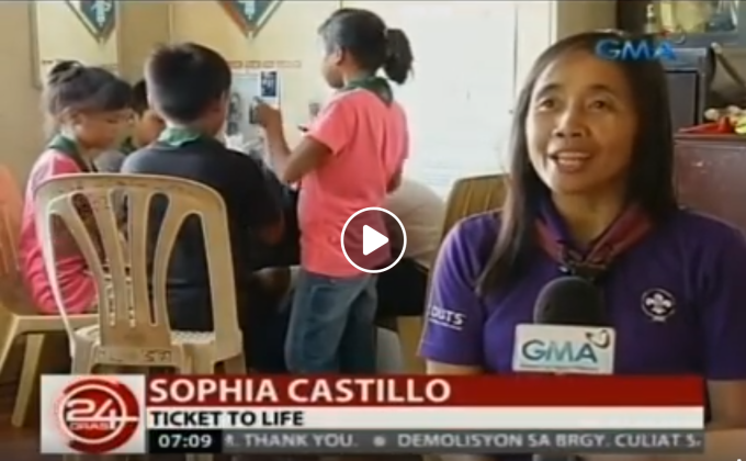The Ticket to Life Scouts in national television