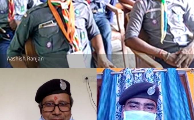 स्काउटिंग सन राइजिंग और स्कार्फ दिवस समारोह