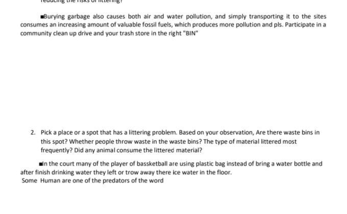 Litter... Why does it matter?