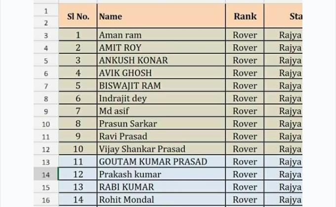 RAJYAPURASKAR ROVER RESULT 