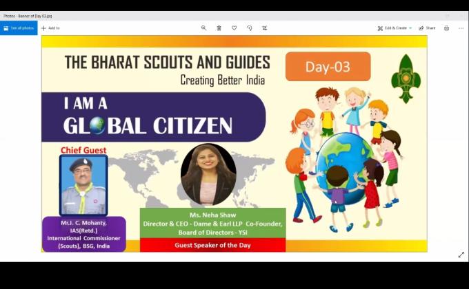 3rd Day Of "I AM A GLOBAL CITIZEN" A Series Of Webinar On Sustainable Development Goals