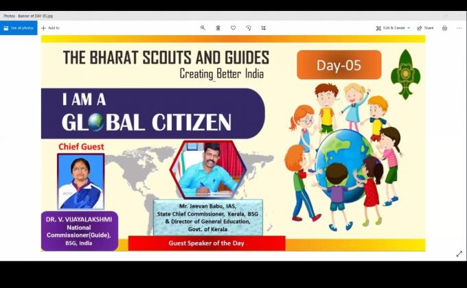 5th Day Of "I AM A GLOBAL CITIZEN" A Series Of Webinar On Sustainable Development Goals