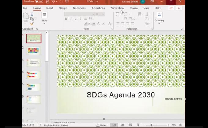 REPORT FOR THE WEBINAR OF SUSTAINABLE DEVELOPMENT GOALS DAY 4