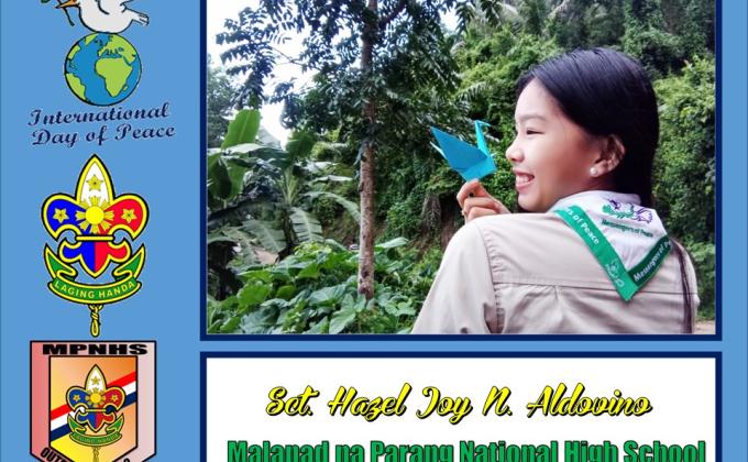 MPNHS Scouts Create Paper Cranes During International Day of Peace