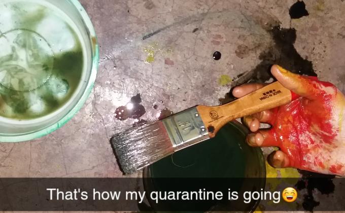 A productive quarantine. 