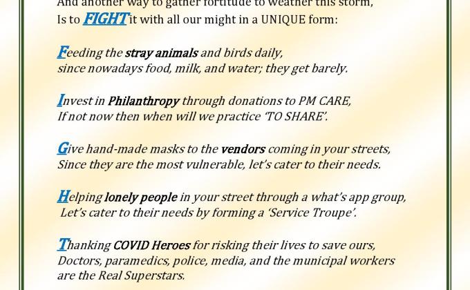 Fight against COVID-19