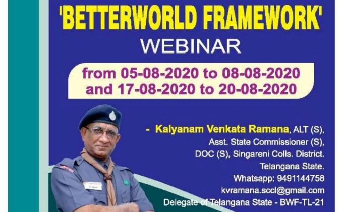 Report of Webinar on BETTERWORLD FRAMEWORK organized b y BS&G, India.