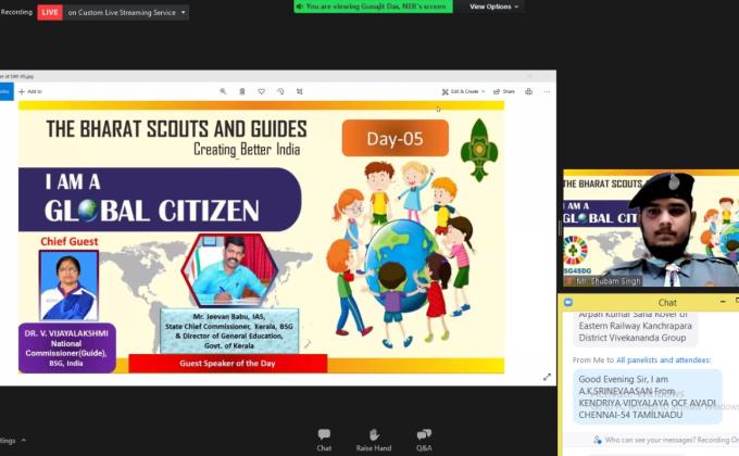 ATTENDANCE REPORT FOR 'I AM A GLOBAL CITIZEN' WEBINAR 5th DAY