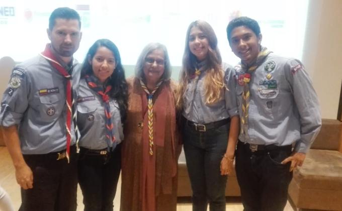 Ela Ghandi, Scout Honorifica en Colombia