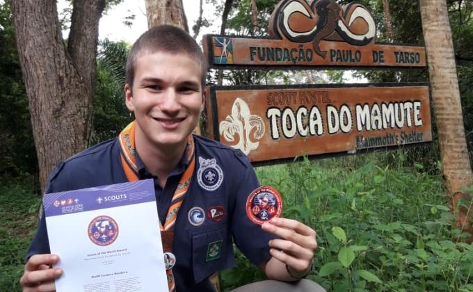 FIRST "SCOUTS OF THE WORLD AWARD" IN BRAZIL