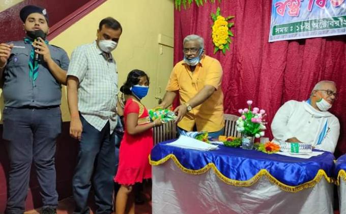 Pre Puja Celebration (Cloths Distribution)
