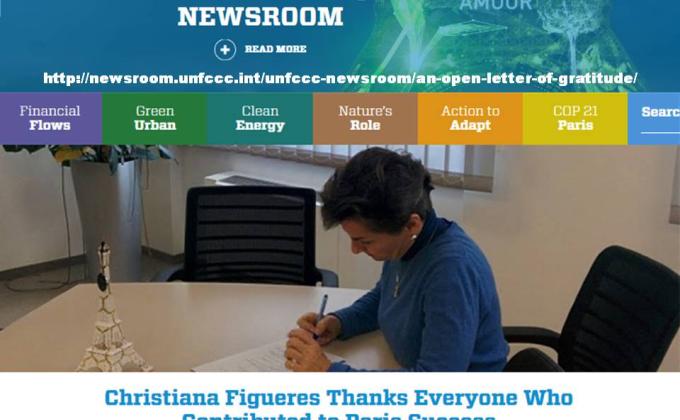 EXECUTİVE SECRETARY OF THE UN FRAMEWORK CONVENTİON ON CLİMATE CHANGE (UNFCCC) THANKS TO ALL OF YOU