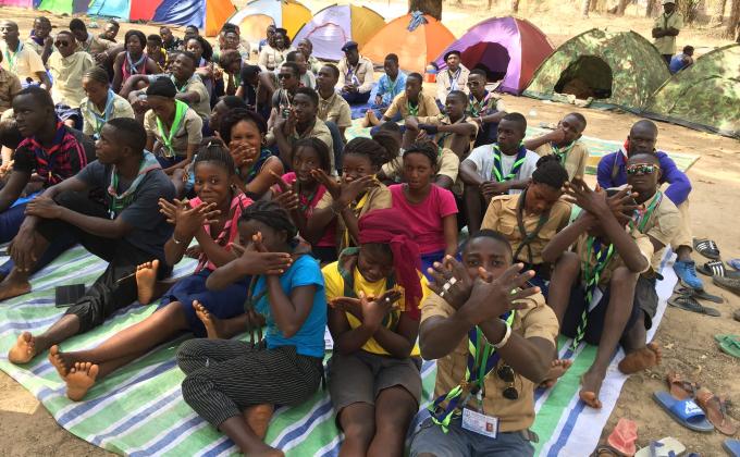 Présentation de l’initiative messager de la paix lors du Camp service au pèlerinage national de Boffa-Guinée Conakry