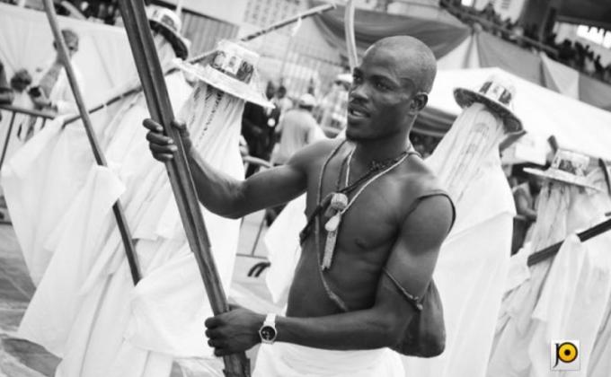 Showcasing The Eyo Festival at Western Nigeria - Courtesy The Scout Association of Nigeria