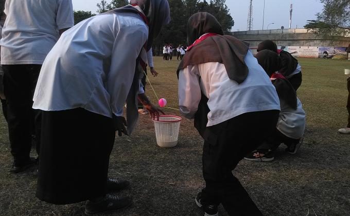 Scout Networking Game in International Day of Peace - Cibubur, Jakarta. 