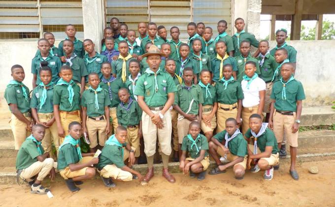 Scouts of Essien udim gathered at Nto Nsek for a weekend camp