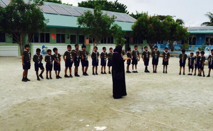 Cub Scouts Training in GA. AEC, Maldives