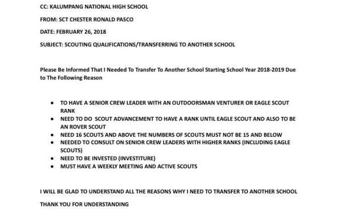 SCOUTING QUALIFICATIONS