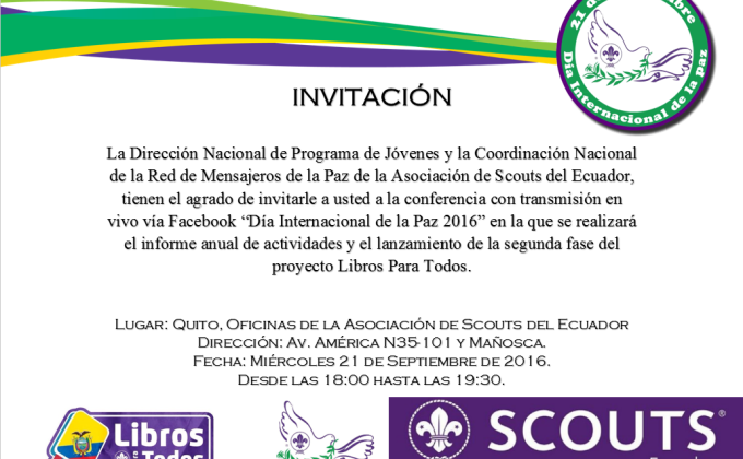 Conferencia Día Internacional de la Paz 2016 
