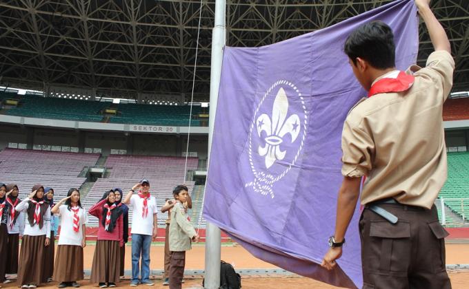 After 35 Years, The WOSM Flag Flown Again