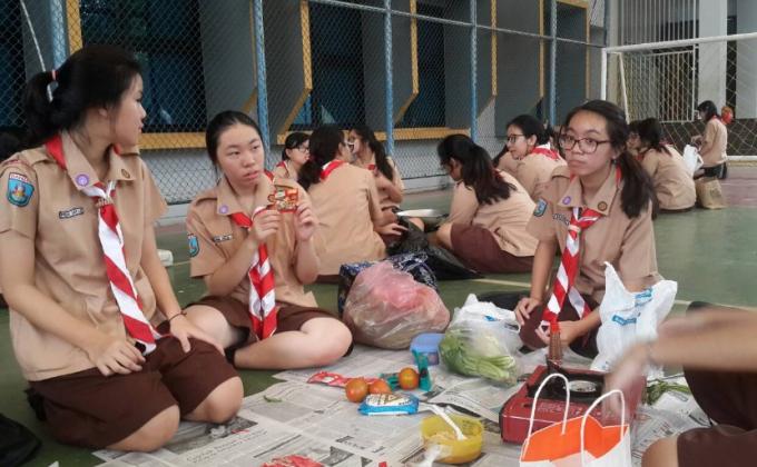 Kegiatan Pramuka Lomba Memasak di SMA N 1 Cawas