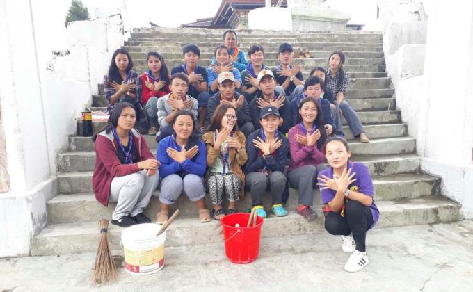 lhakhang cleaning 