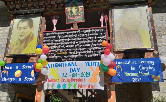 Investiture Ceremony for Cubs and Community Scout coinciding with International Youth Day