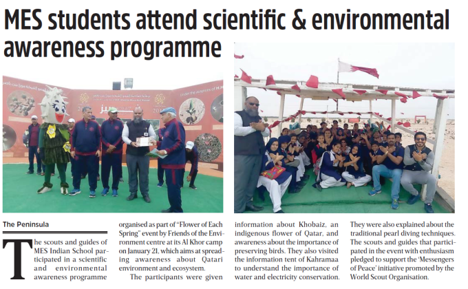 Scientific & Environment program as part of MOP