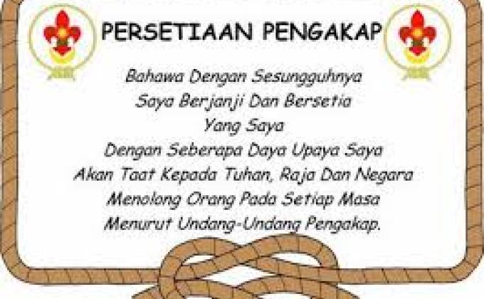 Persetiaan dan Undang Undang Pengakap : Kita hayati bersama