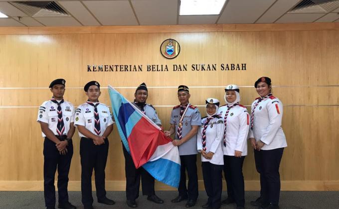 Istiadat Penyampaian Bendera Kontinjen Malaysia/Sabah Ke 1st.ASEAN Seaboree Singapore 2019