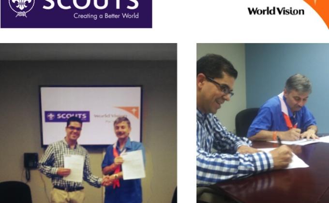 Convenio interinstitucional World Vision LACRO y la OMMS-RI/ Inte-rinstitutional Agreement between World Vision LACRO and WSOM-IAR #ScoutIAR