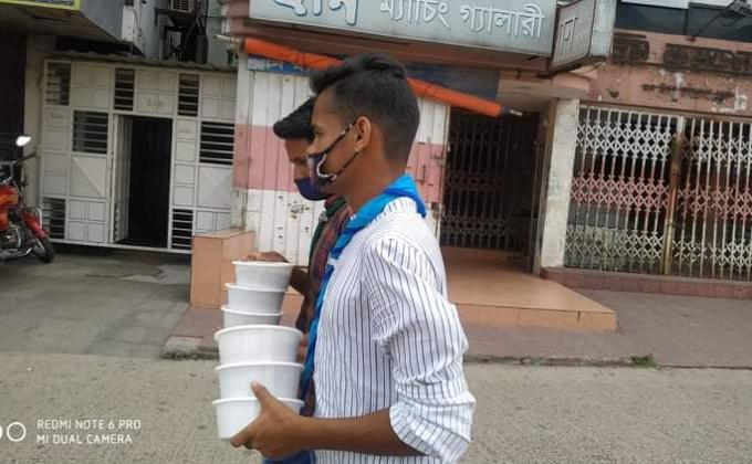 Eid Food Distribution #Golden Eagle Open Air Scout Group  