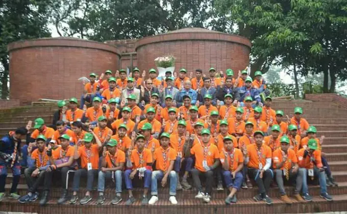 Participation of Rajshahi University Rover Scouts Group in the 3rd Bicycle Adventure Camp-2019