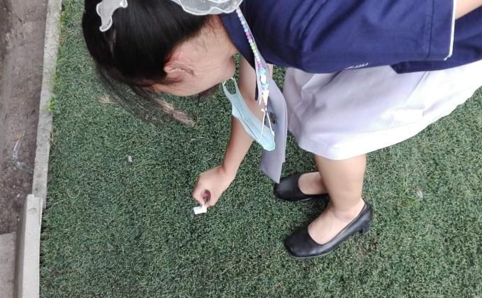 เก็บขยะ