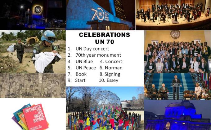 UN70 IS A GOOD DAY TO START FOR A BETTER TOMORROW