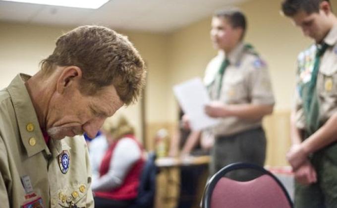 Scouts Rally to Support Scoutmaster Batting Cancer