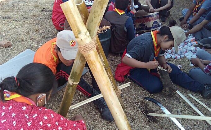 Regional camp at Choekhorling, Sarpang