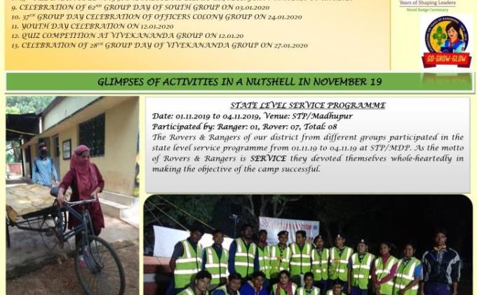 PATHIKRIT- MONTHLY E NEWSLETTER OF KANCHRAPARA DISTRICT, EASTERN RAILWAY BHARAT SCOUTS & GUIDES, ZEROTH EDITION