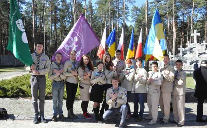 A commemorative ceremony at the National Historic Memorial