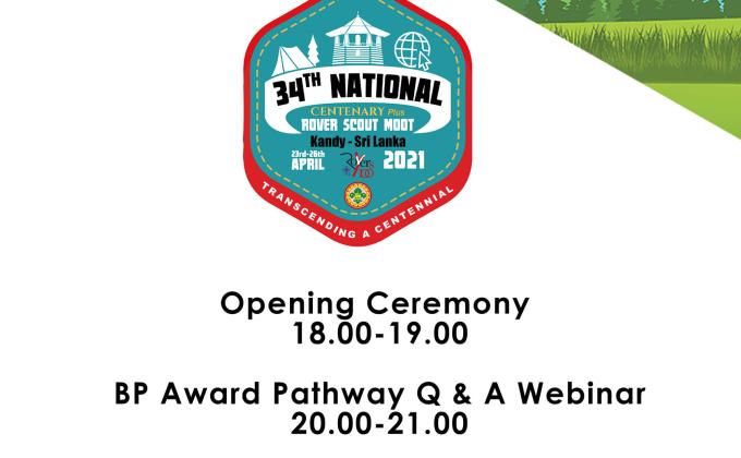 Opening Ceremony Day 01 - Centenary plus 34th National Rover Scout Moot (Rover Scouts of Sri Lanka﻿)