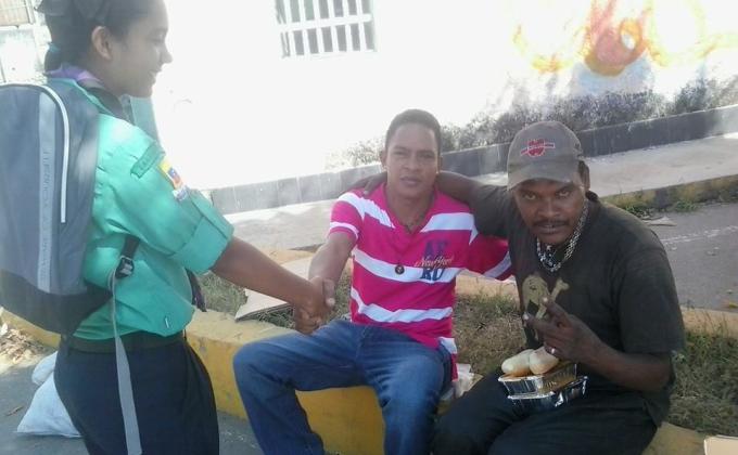 regalando sonrisas!