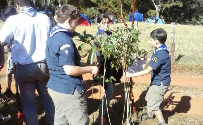 Grupo Escoteiro Polivalente participa do Projeto "Trees for the World"