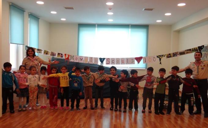 "Mubarizlar" Scout Group held a small presentation on the 100th anniversary of Mowgli (Cub)  scouts