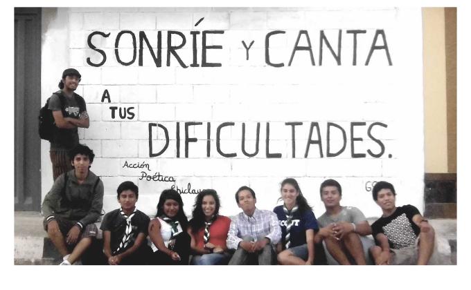 Mural con Acción Poética Chiclayo / Limpieza del Salón Parroquial