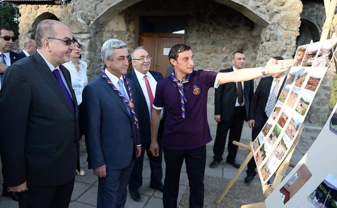 President of Armenia visited campsite of HASK