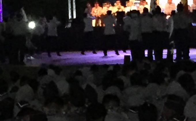 Performing the MoP dance for the 13th Malaysia Scout Jamboree Opening Ceremony 