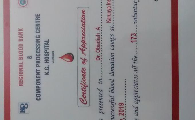 Blood Donation Camp at 19th February 2019