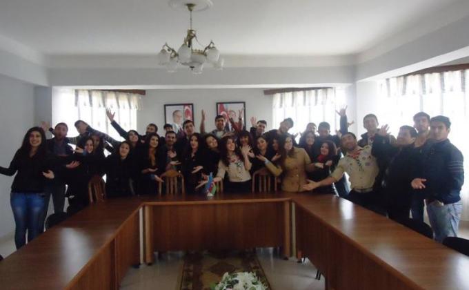 Lankaran and Bilasuvar scouts hold the presentation ceremony.