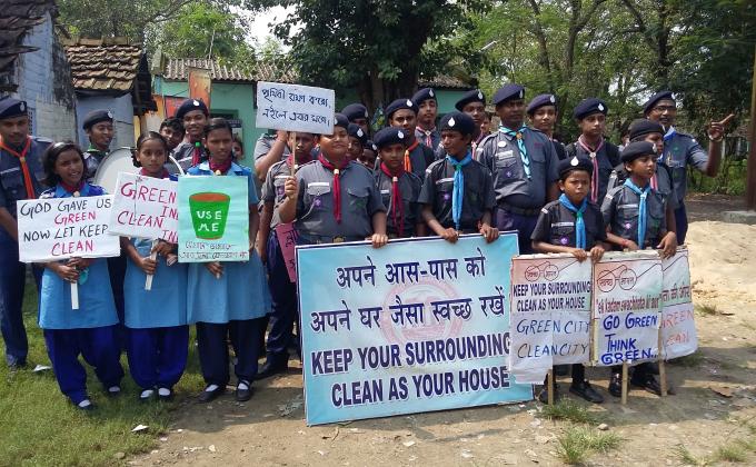 Cleanliness Drive at Kanchrapara to Create a Green & Clean India