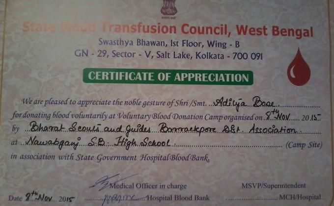 Blood donation camp